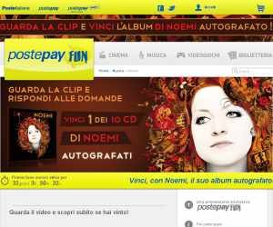 CON POSTEPAY FUN VINCI LA MUSICA DI NOEMI E PIERDAVIDE