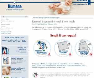 Raccolta tagliandi di controllo Humana baby 2012