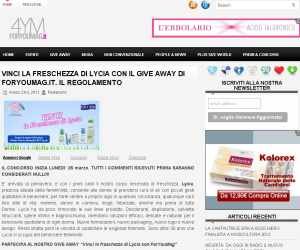 Vinci la freschezza di Lycia con ForYouMag.it