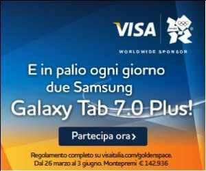 CON VISA PUOI VINCERE I GIOCHI OLIMPICI LONDON 2012 PIÙ VELOCEMENTE  DI BOLT