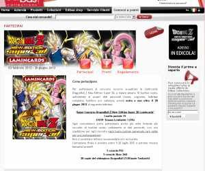 Super Concorso DragonBall Z New Edition super 3D Lamincards