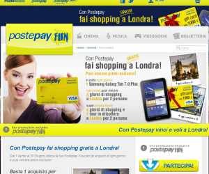 Londra gratis con Postepay Visa