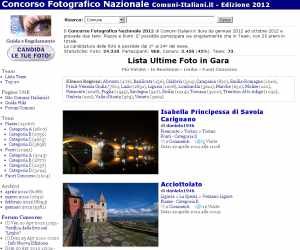 Concorso Fotografico Nazionale Comuni-Italiani.it 2012