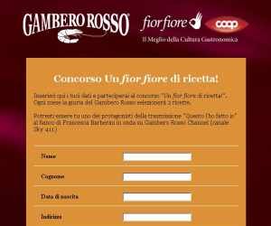 UN FIOR FIORE DI RICETTA