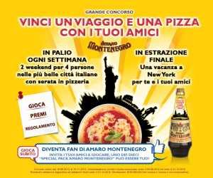 VINCI UN VIAGGIO E UNA PIZZA CON I TUOI AMICI