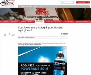 CON POWERADE E AUTOGRILL VINCI OGNI GIORNO UN TAPIS ROULANT
