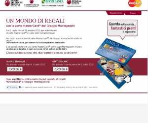Un mondo di regali con le carte MasterCard del Gruppo Montepaschi