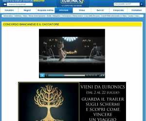 Vinci fantastici premi con Euronics e Biancaneve e il cacciatore