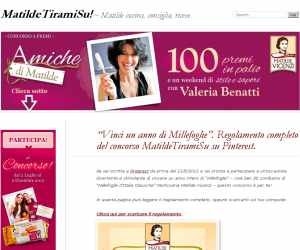 Concorso Matilde su Pinterest – Vinci un anno di Millefoglie