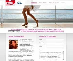 DONNE A BORDO: CON DONNAMODERNA VINCI UNA GIORNATA A BORDO DI UNA NAVE COSTA CROCIERE