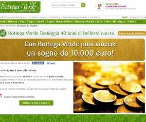 Bottega Verde compie 40 anni e ti regala 10.000 euro!