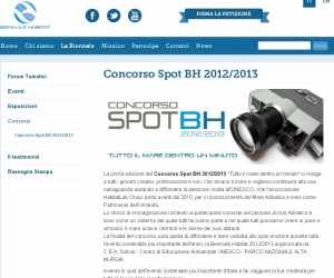 Concorso Spot BH 2012/2013 “Tutto il mare dentro un minuto”