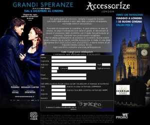 Vinci grandi emozioni con Grandi Speranze e Accessorize
