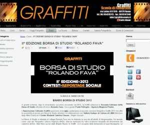 II° EDIZIONE BORSA DI STUDIO “ROLANDO FAVA”