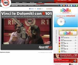 Vinci le Dolomiti con R101