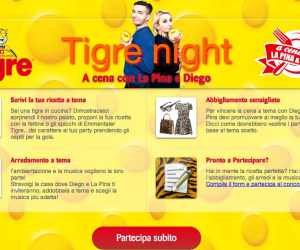 A cena con La Pina e Diego