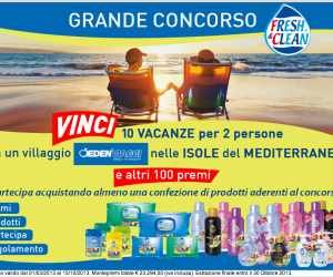 VINCI VACANZE IN VILLAGGIO NELLE ISOLE DEL MEDITERRANEO E ALTRI 100 PREMI