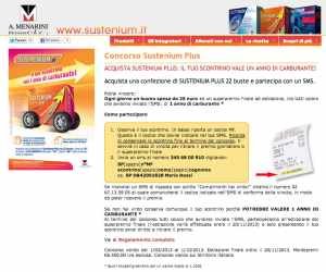 Sustenium Plus: il tuo scontrino vale un anno di carburante!