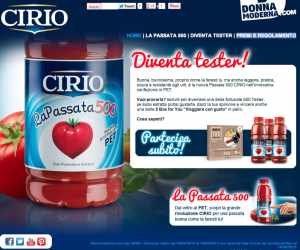 DIVENTA TESTER LA PASSATA 500 CIRIO