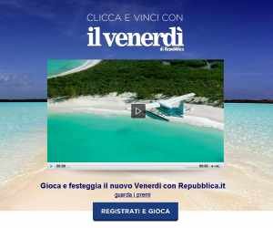 Clicca e Vinci con il venerdì di Repubblica