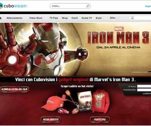 VINCI CON IRON MAN 3 E CUBOVISION