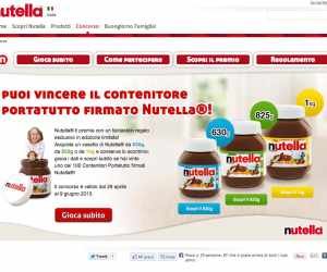PUOI VINCERE IL CONTENITORE PORTATUTTO FIRMATO Nutella®