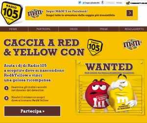 Caccia a Red & Yellow con Radio 105