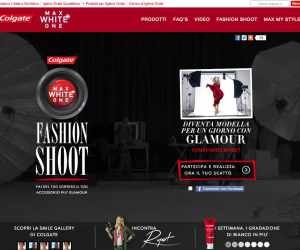 CONCORSO COLGATE MAX WHITE ONE “FASHION SHOOT”