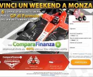 Vinci un weekend a Monza con ComparaFinanza.it