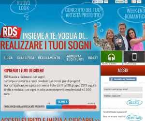 RDS INSIEME A TE. VOGLIA DI… REALIZZARE I TUOI SOGNI!