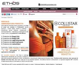 DA ETHOS PROFUMERIE VINCI CON I SOLARI DI COLLISTAR