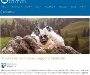 Trova lo Yeti e vinci un viaggio in Piramide