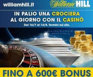In Crociera con il Casinò di William Hill