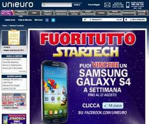 CON IL FUORITUTTO DI UNIEURO VINCI SAMSUNG GALAXY S4