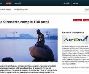 Festeggia il centenario della Sirenetta di Copenaghen