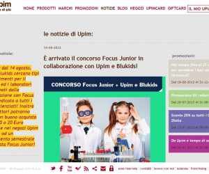 FOCUS JUNIOR CON UPIM E BLUKIDS