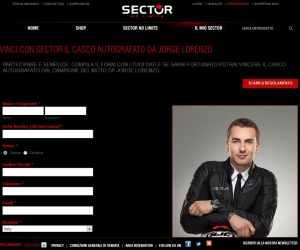 VINCI CON SECTOR IL CASCO AUTOGRAFATO DA JORGE LORENZO