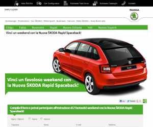 Vinci un weekend con la Nuova ŠKODA Rapid Spaceback