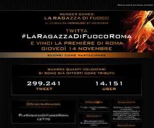 VINCI LA PREMIERE DI HUNGER GAMES: LA RAGAZZA DI FUOCO