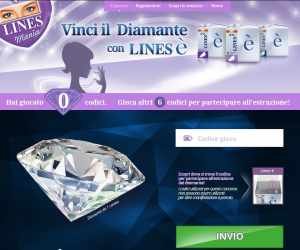 Vinci il diamante con Lines è