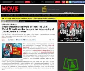 Vinci l’anteprima nazionale di Thor: The Dark World!