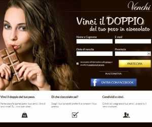 Vinci il doppio del tuo peso in cioccolato