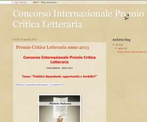 Concorso Internazionale Premio Critica Letteraria