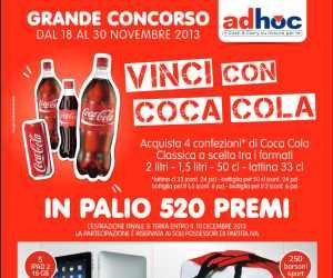Grande concorso AdHoc: vinci con Coca-Cola
