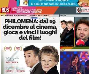 RDS TI PORTA A DUBLINO SUI LUOGHI DI PHILOMENA