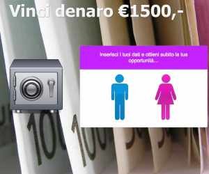 Vinci 1.500 Euro in Contanti!