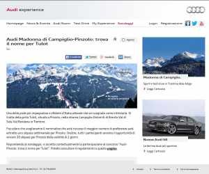 AUDI - PINZOLO: TROVA IL NOME PER TULOT