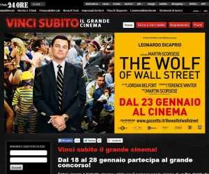VINCI IL GRANDE CINEMA CON IL SOLE 24 ORE – INVERNO 2014