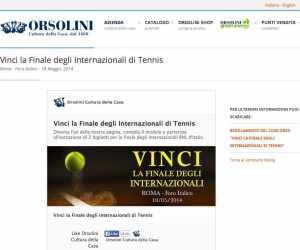 Vinci la Finale degli Internazionali di Tennis