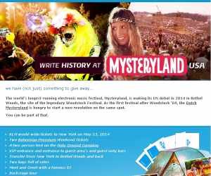 Are you ready to write history at Mysteryland USA